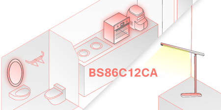 Новый АЦП Flash м/к HOLTEK с драйвером сенсорных кнопок и светодиодов BS86C12CA